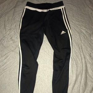 Black Adidas 3 Stripe Joggers
